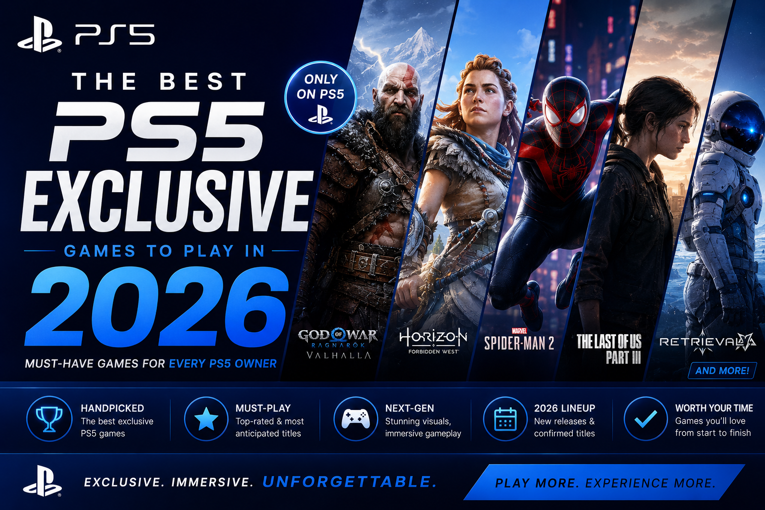 รวมเกม best ps5 exclusives 2026 น่าเล่นที่สุด เกมไหนต้องมีติดเครื่อง