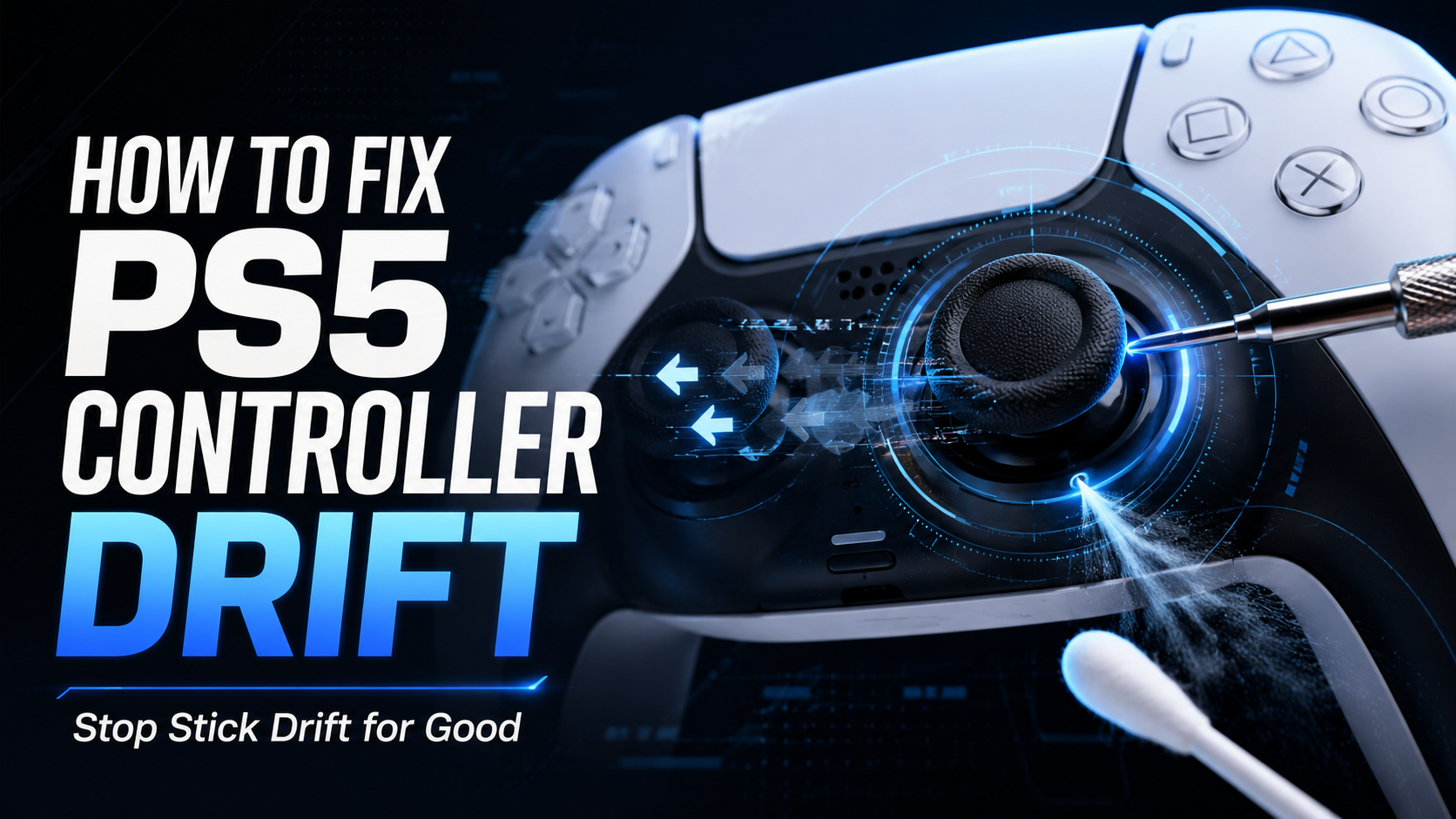 วิธีแก้จอย PS5 Stick Drift ให้หายขาด ทำเองได้ทีละขั้น