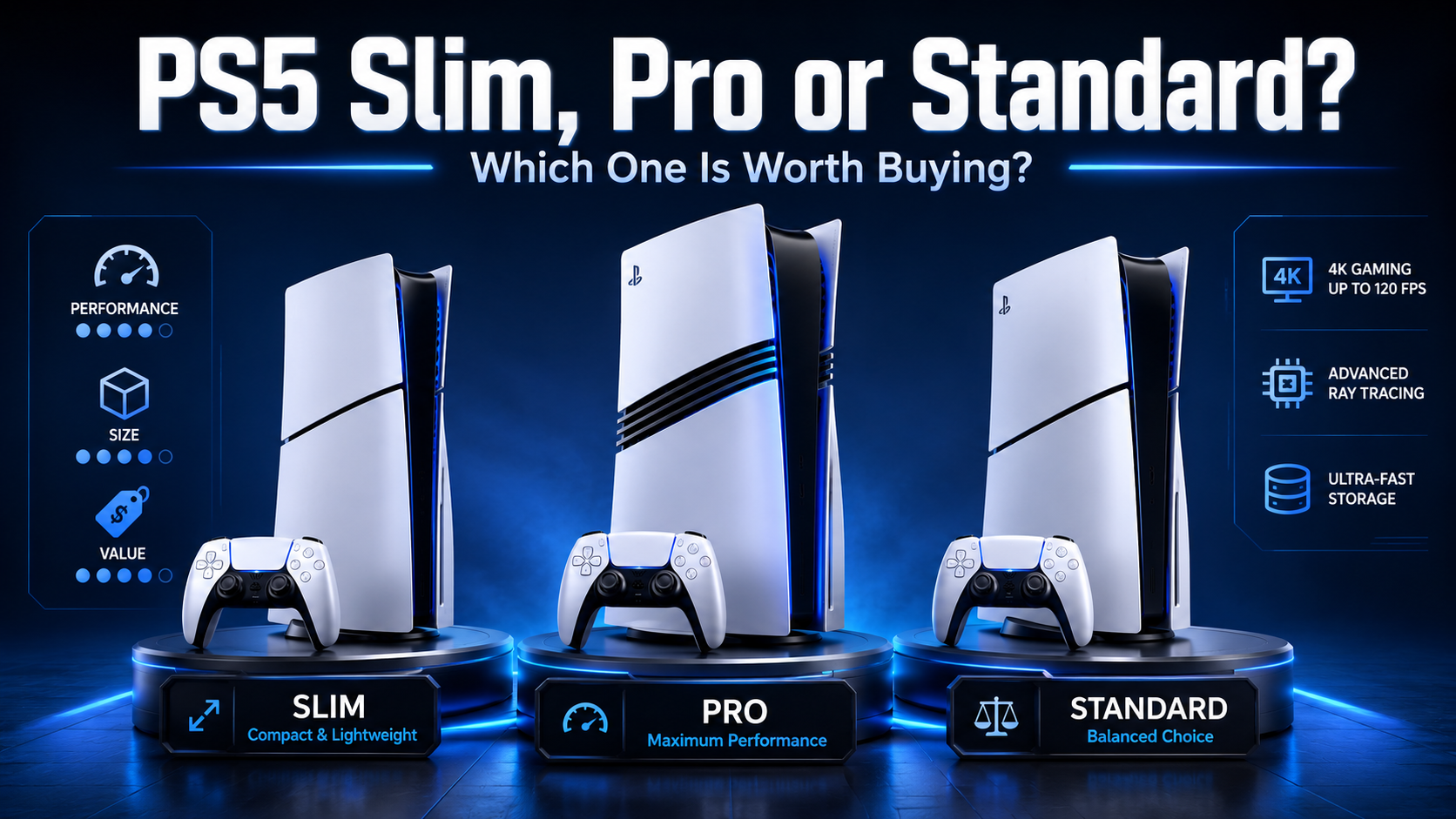 PS5 Slim, Pro หรือ Standard รุ่นไหนดี เลือกซื้อให้คุ้ม